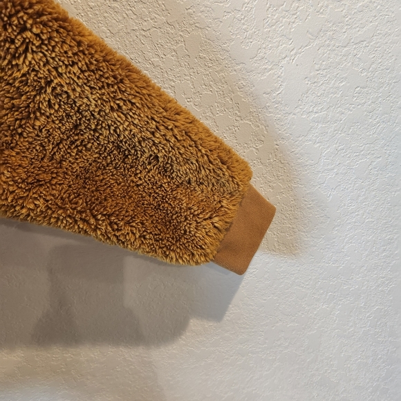 J.Crew Mercantile Women's Gold Zip-Up Fleece Jacket- Size Small - Picture 6 of 7